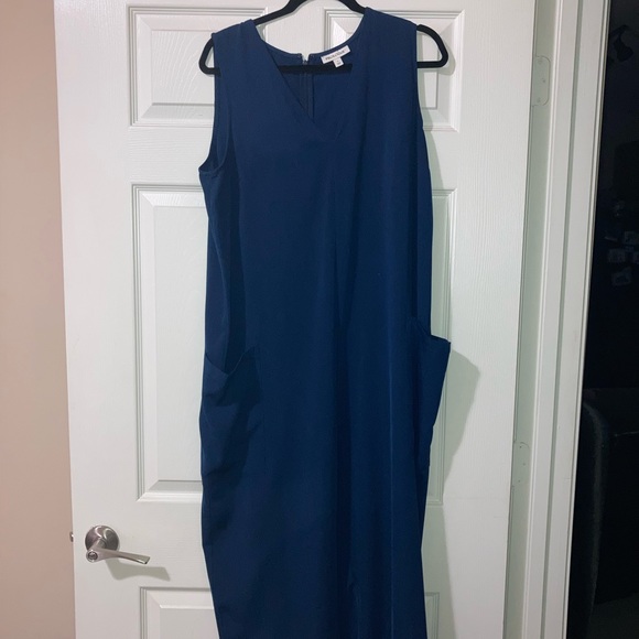 Blue Jumpsuit with pockets - Picture 1 of 5